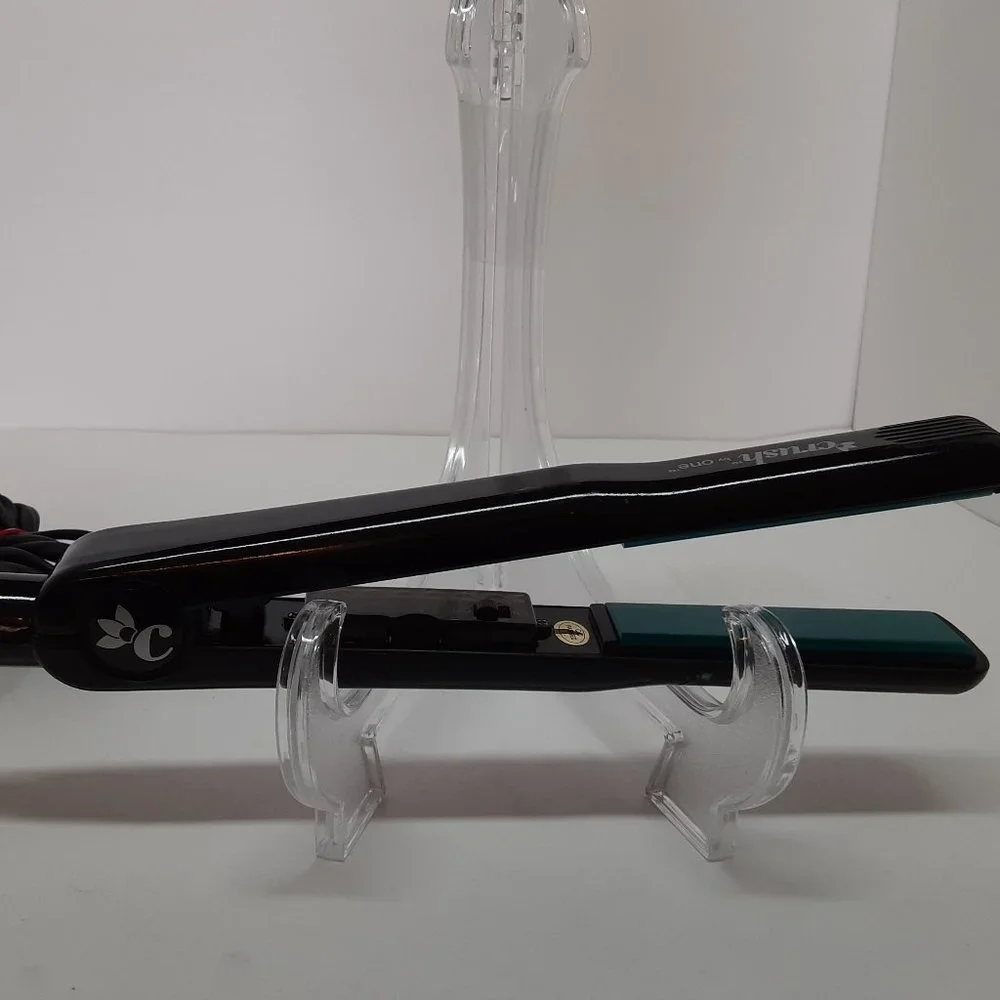 One Styling Crush Flat Iron Black‎ 1 inch | C1BK | Tested!